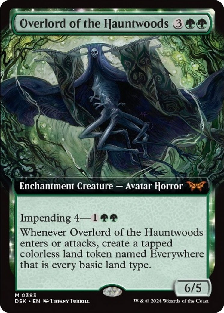 Overlord of the Hauntwoods (Extended Art) [Duskmourn: House of Horror] | Exor Games Dartmouth