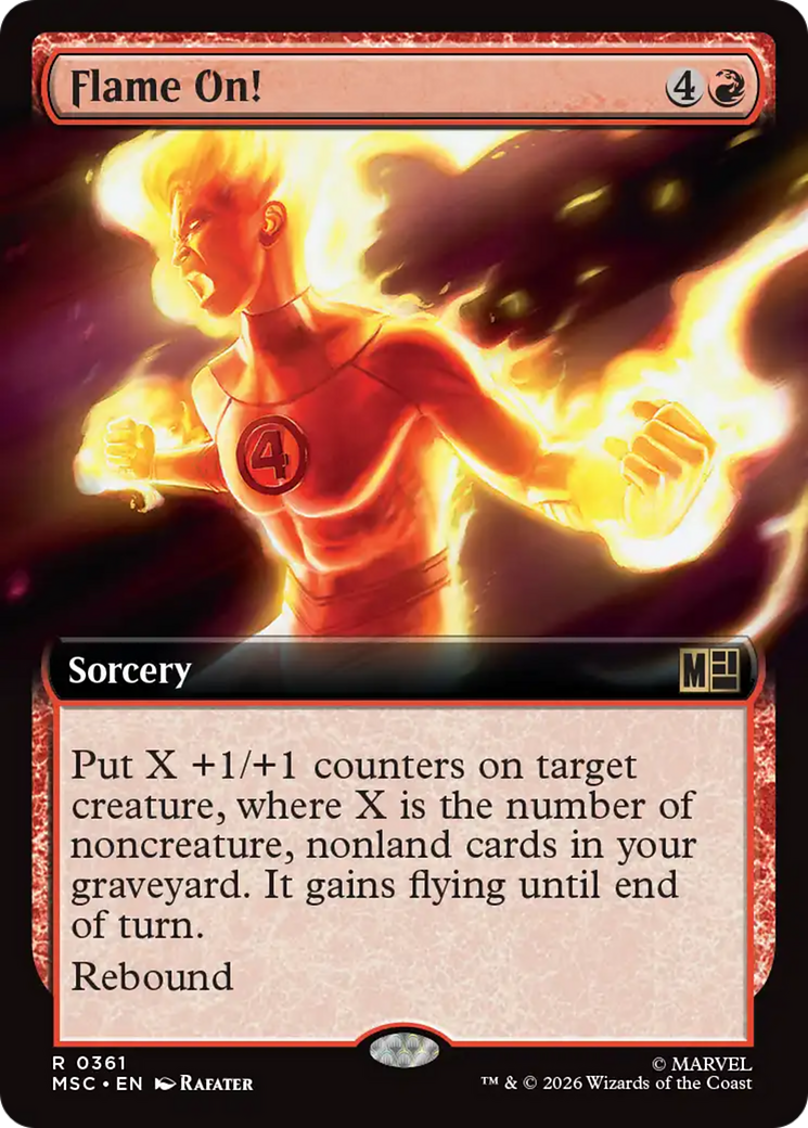 Flame On! (Extended Art) [Marvel Super Heroes Commander] | Exor Games Dartmouth
