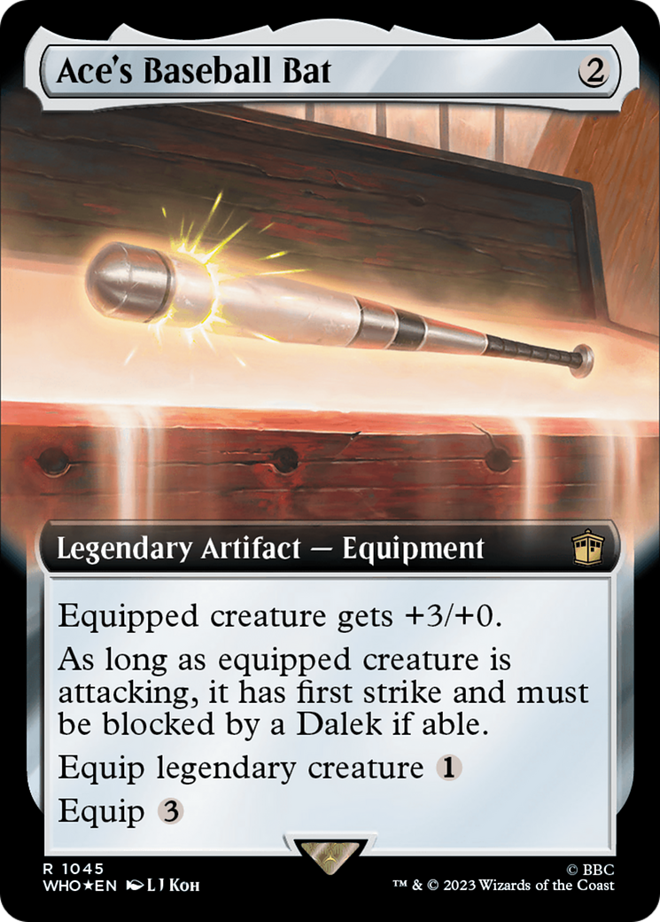 Ace's Baseball Bat (Extended Art) (Surge Foil) [Doctor Who] | Exor Games Dartmouth