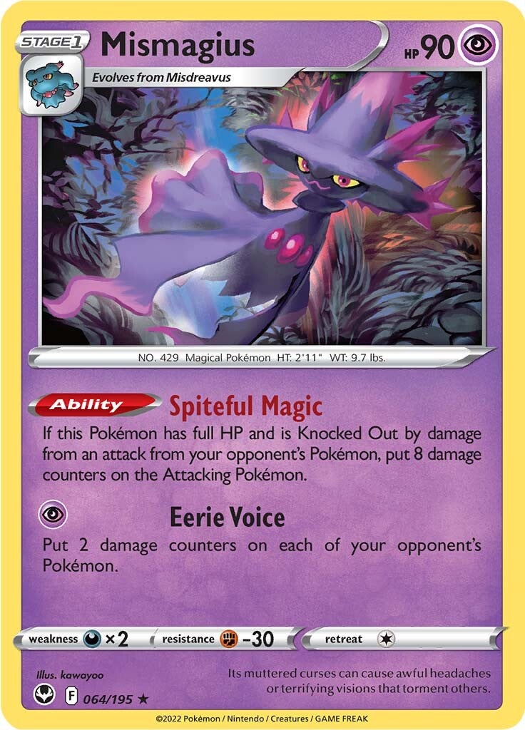 Mismagius (064/195) [Sword & Shield: Silver Tempest] | Exor Games Dartmouth