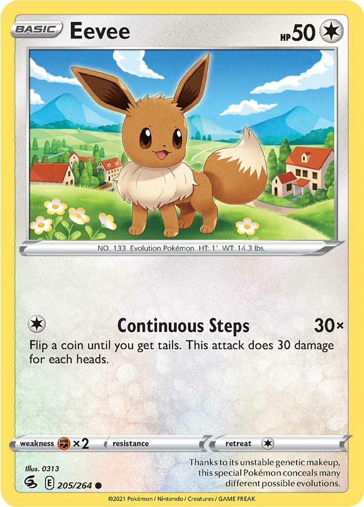 Eevee (205/264) [Sword & Shield: Fusion Strike] | Exor Games Dartmouth