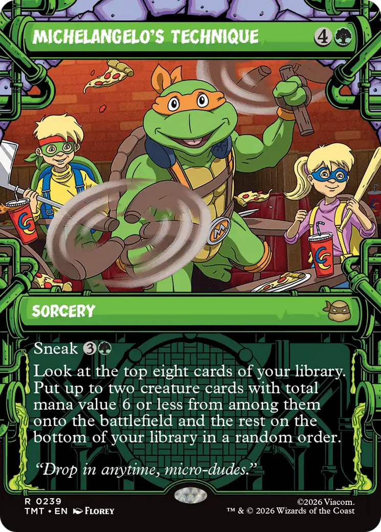 Michelangelo's Technique (Showcase) [Teenage Mutant Ninja Turtles] | Exor Games Dartmouth