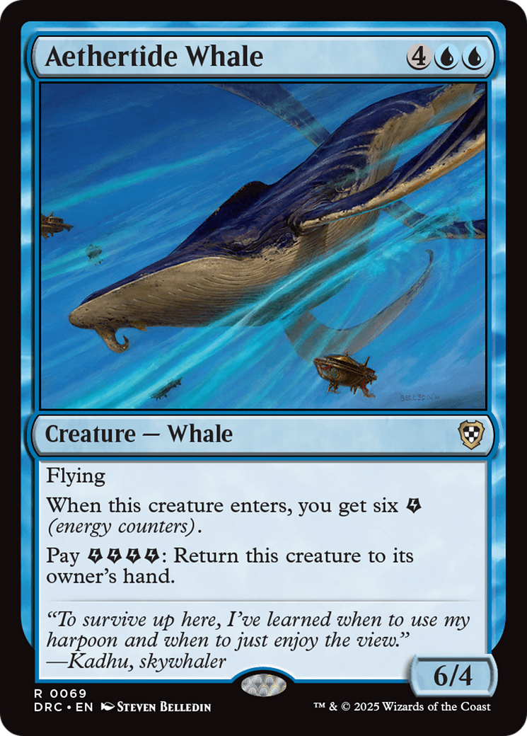 Aethertide Whale [Aetherdrift Commander] | Exor Games Dartmouth
