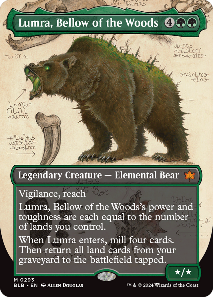 Lumra, Bellow of the Woods (Borderless) (0293) [Bloomburrow] | Exor Games Dartmouth