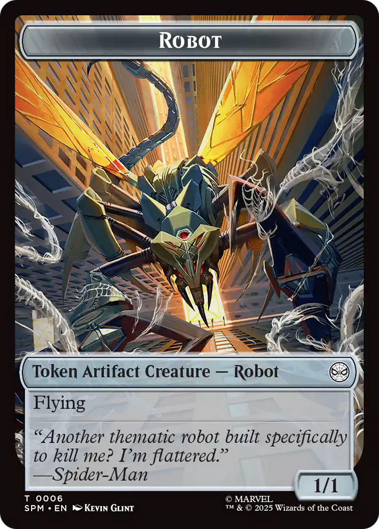 Food // Robot Double-Sided Token [Marvel's Spider-Man Tokens] | Exor Games Dartmouth