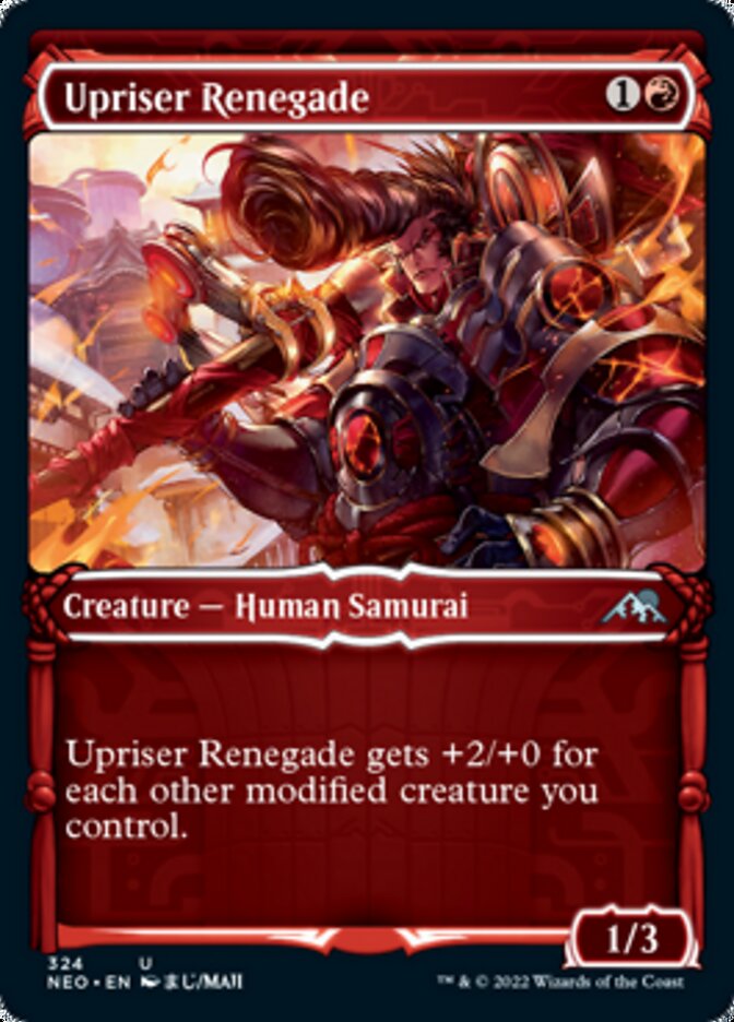 Upriser Renegade (Showcase Samurai) [Kamigawa: Neon Dynasty] | Exor Games Dartmouth