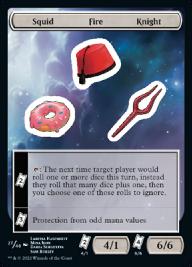 Squid Fire Knight [Unfinity Stickers] | Exor Games Dartmouth