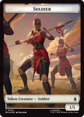 Copy // Soldier Double-Sided Token (Surge Foil) [Marvel Super Heroes Commander Tokens] | Exor Games Dartmouth