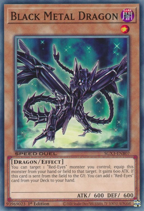 Black Metal Dragon [SGX3-ENB07] Common | Exor Games Dartmouth