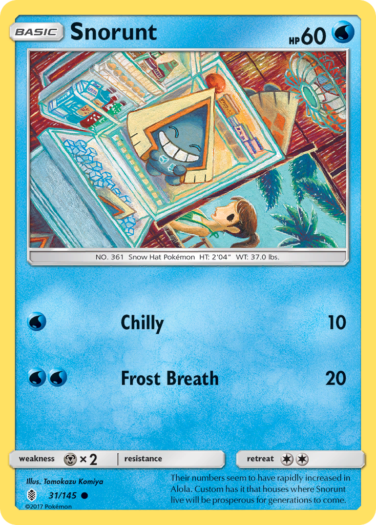 Snorunt (31/145) [Sun & Moon: Guardians Rising] | Exor Games Dartmouth