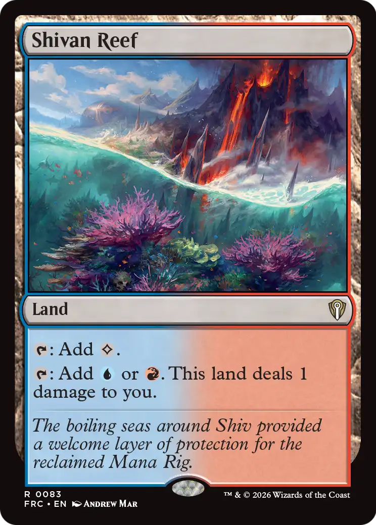 Shivan Reef [Reality Fracture Commander] | Exor Games Dartmouth