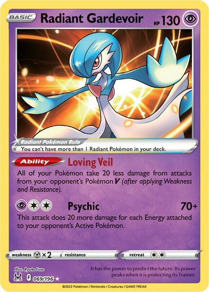 Radiant Gardevoir (069/196) [Prize Pack Series Three] | Exor Games Dartmouth