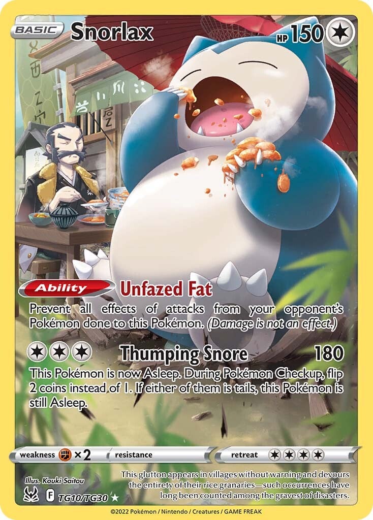 Snorlax (TG10/TG30) [Sword & Shield: Lost Origin] | Exor Games Dartmouth