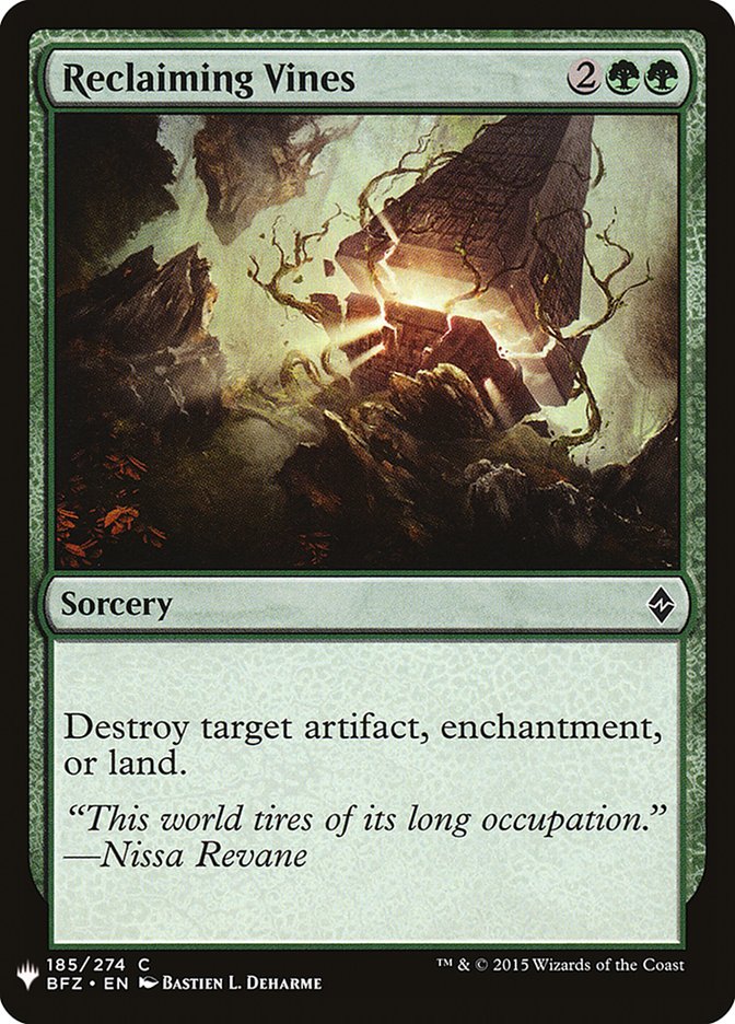 Reclaiming Vines [Mystery Booster] | Exor Games Dartmouth
