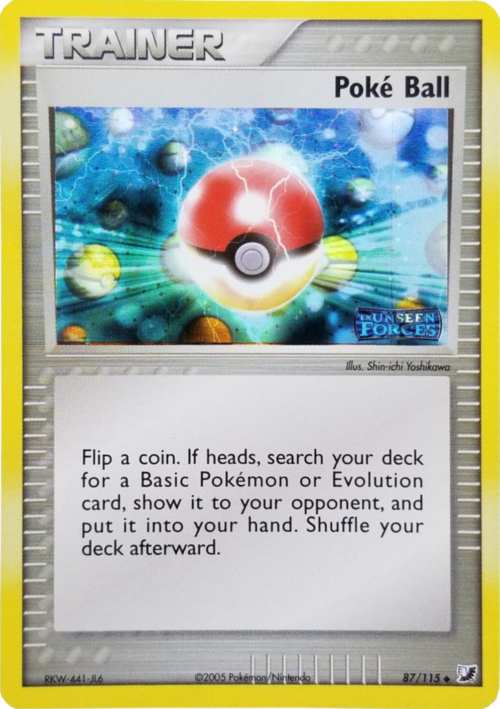 Poke Ball (87/115) (Stamped) [EX: Unseen Forces] | Exor Games Dartmouth