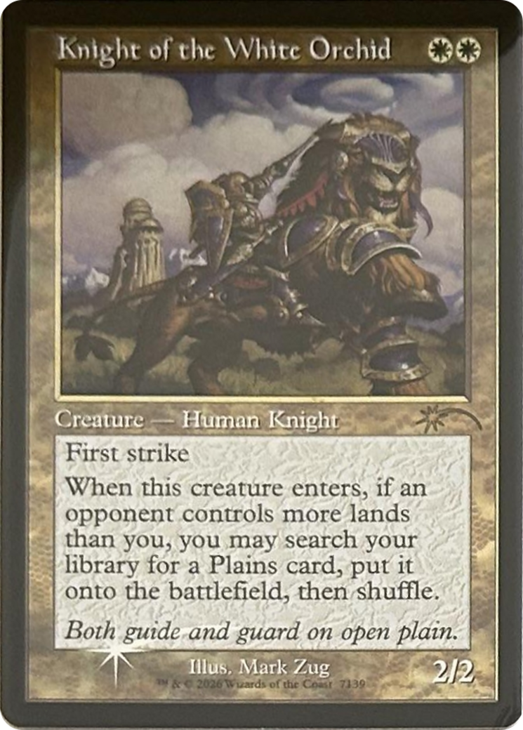 Knight of the White Orchid (7139) (Retro Frame) [Secret Lair Drop Series] | Exor Games Dartmouth