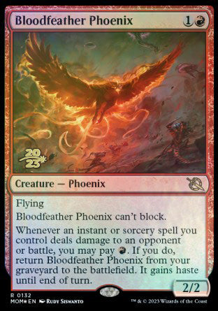 Bloodfeather Phoenix [March of the Machine Prerelease Promos] | Exor Games Dartmouth