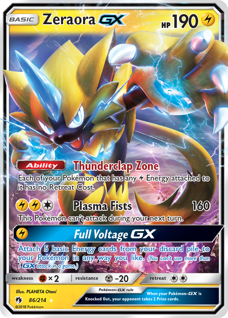 Zeraora GX (86/214) [Sun & Moon: Lost Thunder] | Exor Games Dartmouth