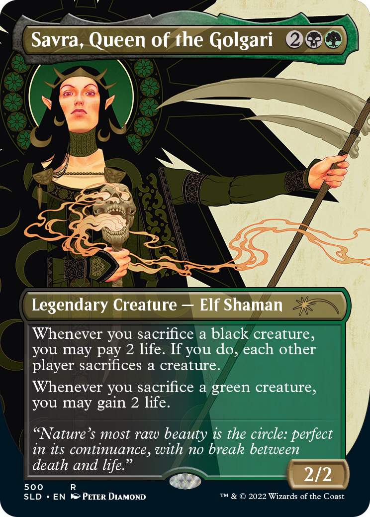 Savra, Queen of the Golgari (Borderless) [Secret Lair Drop Series] | Exor Games Dartmouth