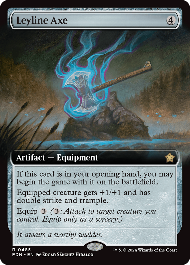 Leyline Axe (Extended Art) [Foundations] | Exor Games Dartmouth