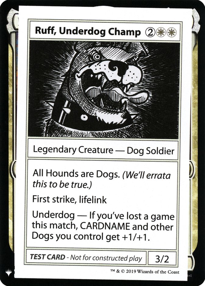 Ruff, Underdog Champ [Mystery Booster Playtest Cards] | Exor Games Dartmouth