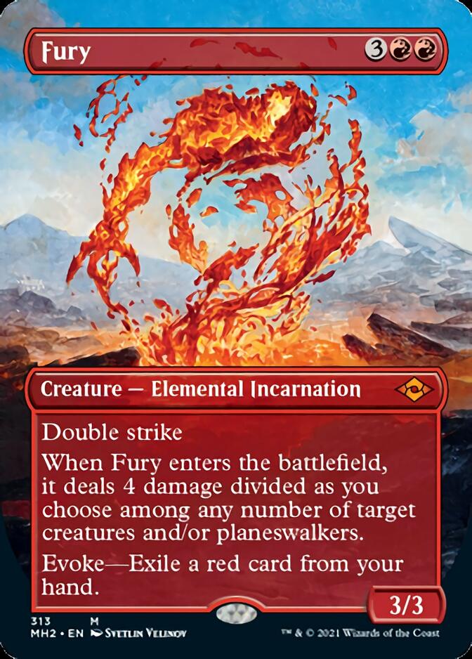 Fury (Borderless Alternate Art) [Modern Horizons 2] | Exor Games Dartmouth