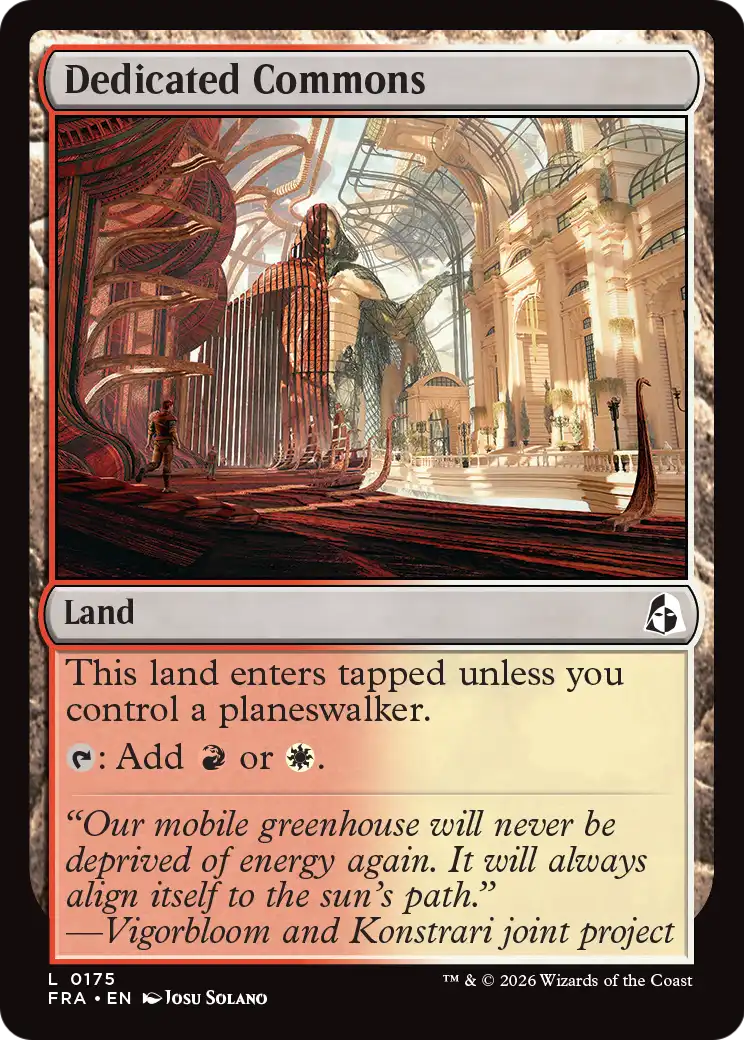 Dedicated Commons [Reality Fracture] | Exor Games Dartmouth