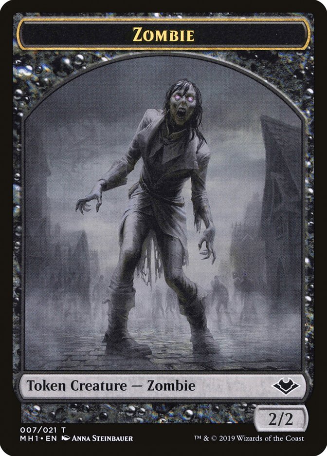 Marit Lage // Zombie Double-Sided Token [Modern Horizons Tokens] | Exor Games Dartmouth