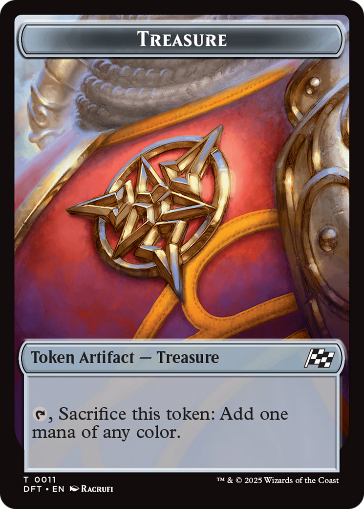 Treasure // Pilot Double-Sided Token [Aetherdrift Tokens] | Exor Games Dartmouth