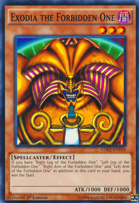 Exodia the Forbidden One [LDK2-ENY04] Common | Exor Games Dartmouth