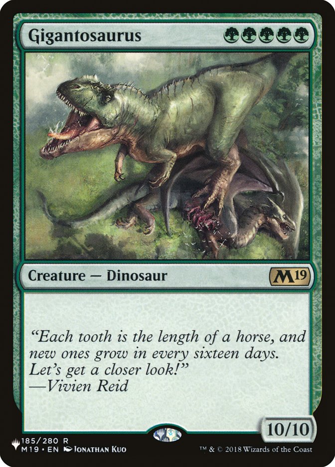 Gigantosaurus [The List] | Exor Games Dartmouth