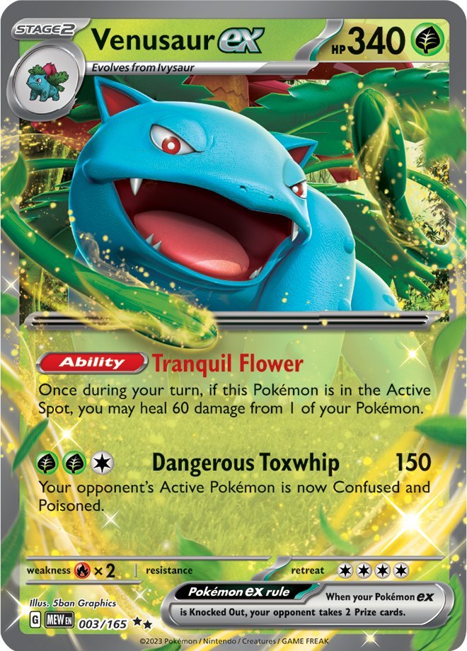 Venusaur ex (003/165) [Scarlet & Violet: 151] | Exor Games Dartmouth