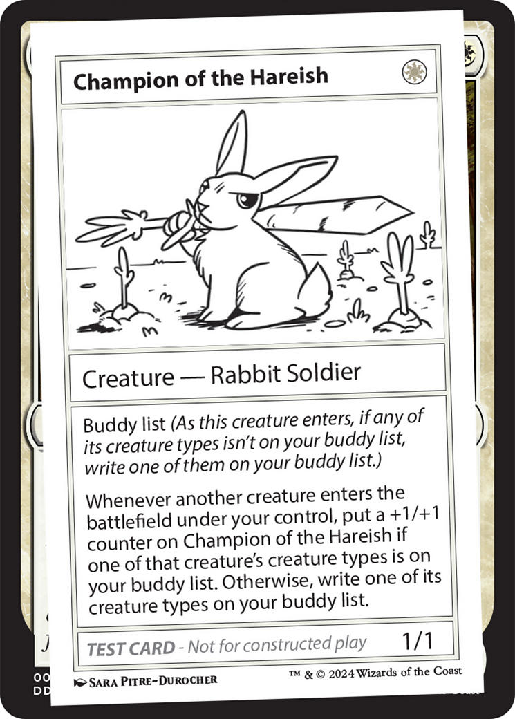 Champion of the Hareish [Mystery Booster 2 Playtest Cards] | Exor Games Dartmouth