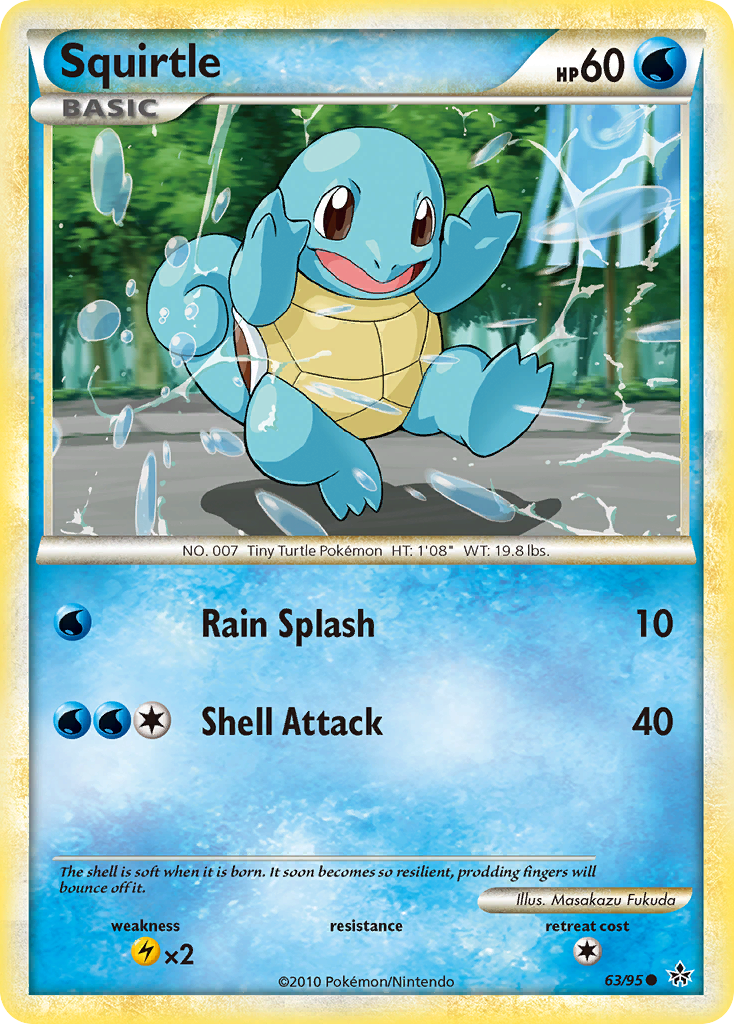 Squirtle (63/95) [HeartGold & SoulSilver: Unleashed] | Exor Games Dartmouth