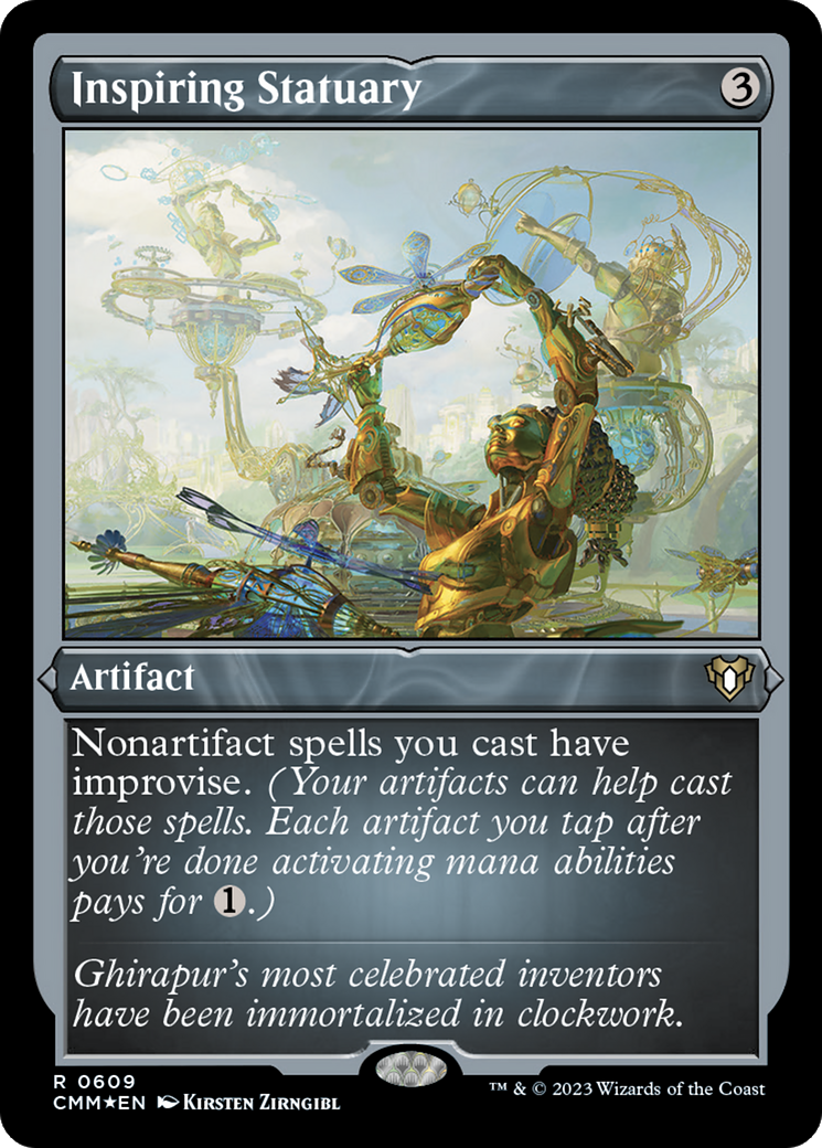 Inspiring Statuary (Foil Etched) [Commander Masters] | Exor Games Dartmouth