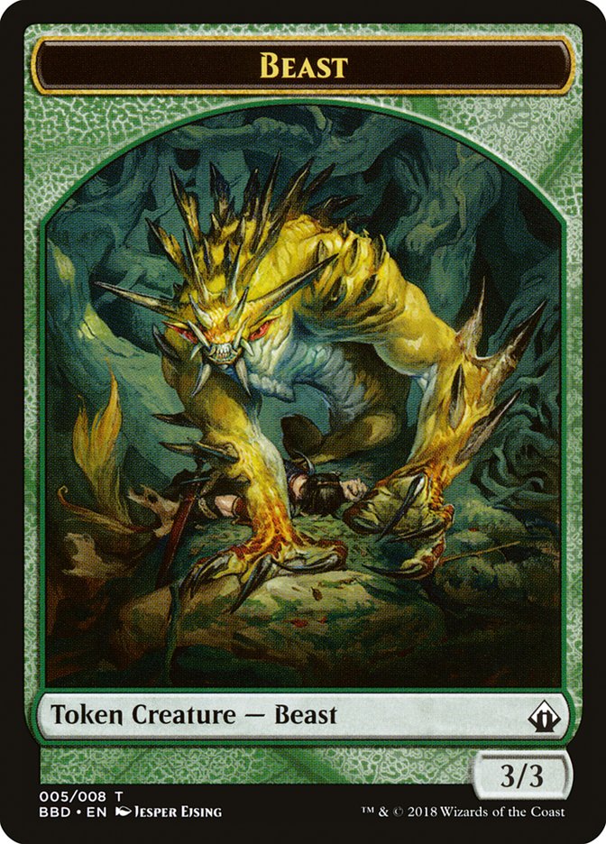 Beast Token [Battlebond Tokens] | Exor Games Dartmouth