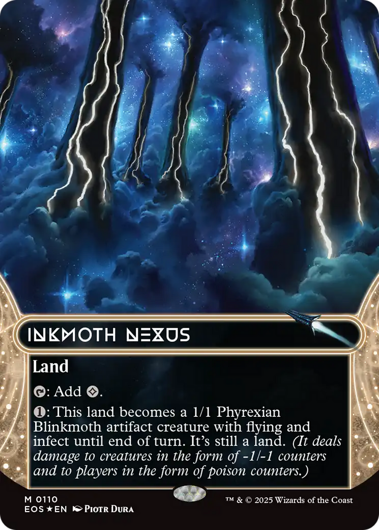 Inkmoth Nexus (0110) (Borderless) (Galaxy Foil) [Edge of Eternities: Stellar Sights] | Exor Games Dartmouth