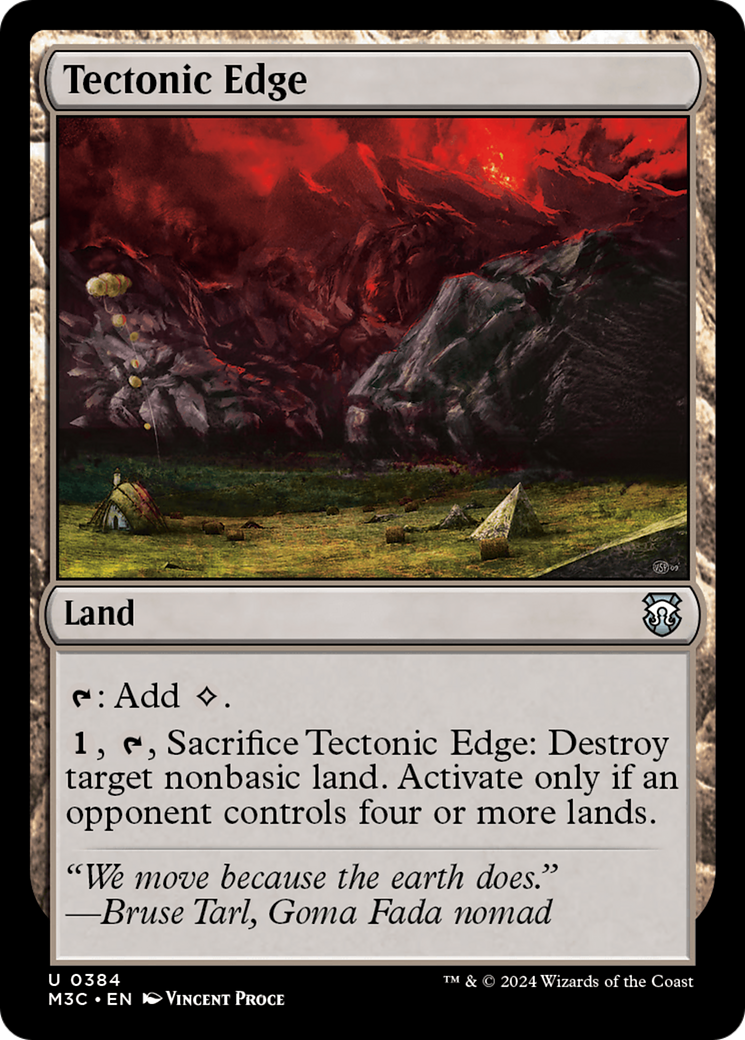 Tectonic Edge (Ripple Foil) [Modern Horizons 3 Commander] | Exor Games Dartmouth