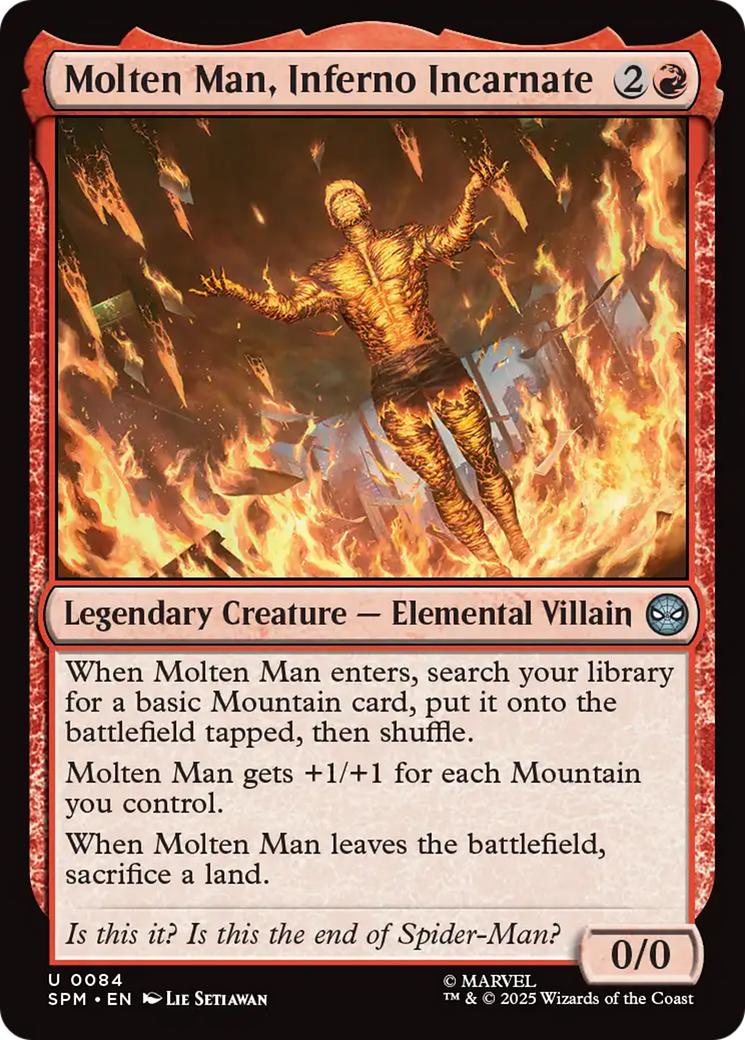 Molten Man, Inferno Incarnate [Marvel's Spider-Man] | Exor Games Dartmouth