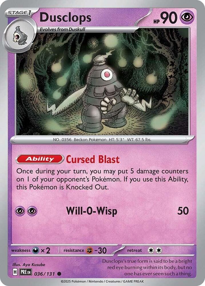 Dusclops (036/131) [Scarlet & Violet: Prismatic Evolutions] | Exor Games Dartmouth