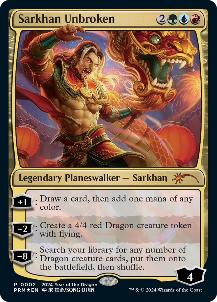 Sarkhan Unbroken (Year of the Dragon 2024) [Standard Showdown Promos] | Exor Games Dartmouth