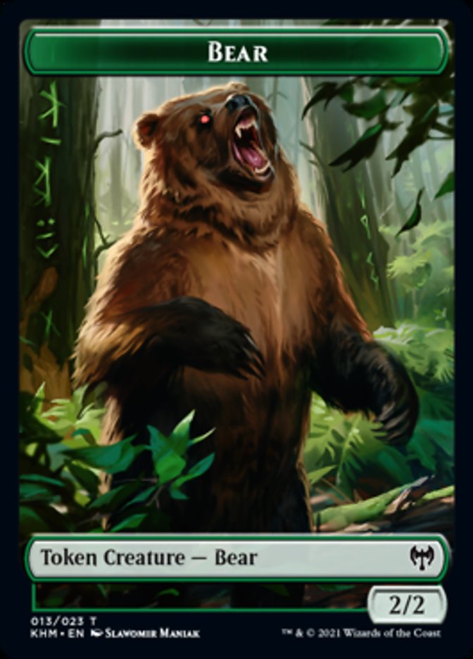 Bear Token [Kaldheim Tokens] | Exor Games Dartmouth