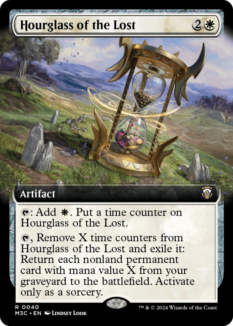 Hourglass of the Lost (Extended Art) (Ripple Foil) [Modern Horizons 3 Commander] | Exor Games Dartmouth