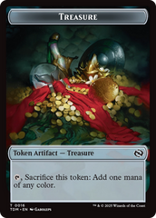 Zombie Druid // Treasure Double-Sided Token [Tarkir: Dragonstorm Tokens] | Exor Games Dartmouth