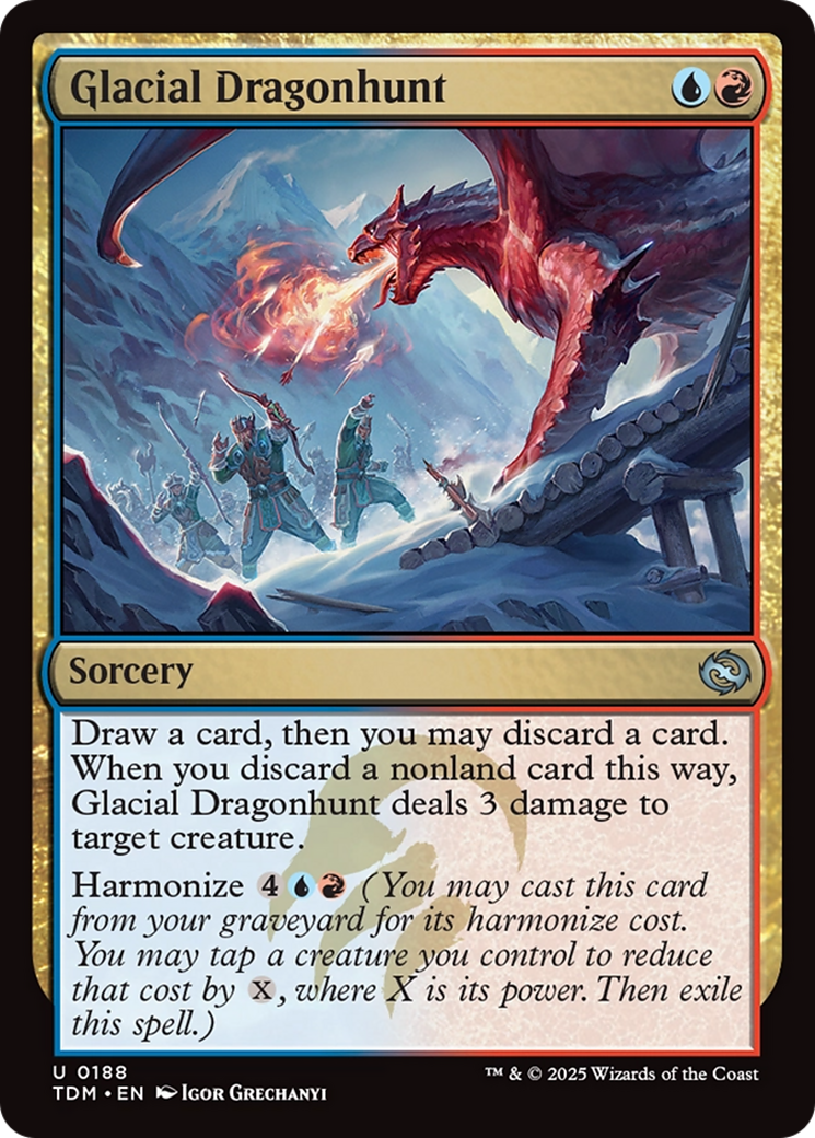 Glacial Dragonhunt [Tarkir: Dragonstorm] | Exor Games Dartmouth