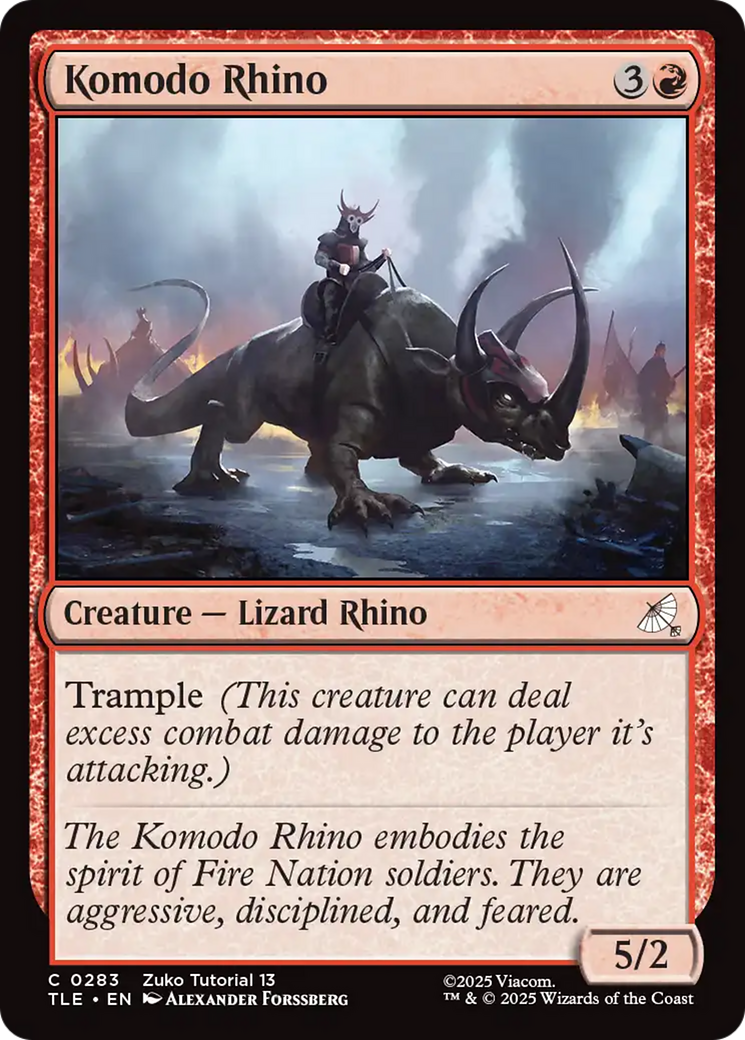 Komodo Rhino (0283) [Avatar: The Last Airbender: Eternal-Legal] | Exor Games Dartmouth
