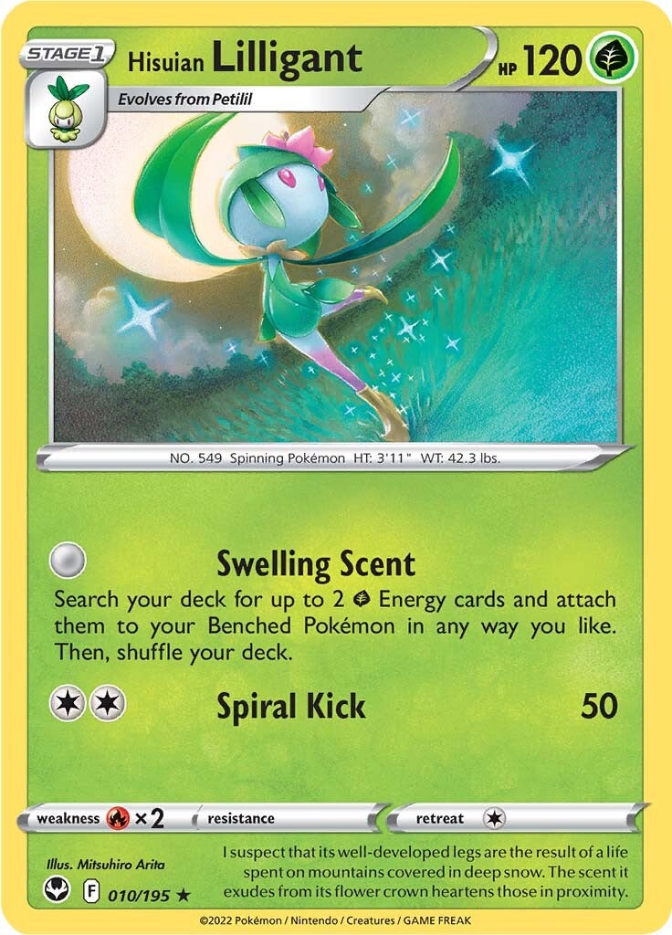 Hisuian Lilligant (010/195) [Sword & Shield: Silver Tempest] | Exor Games Dartmouth