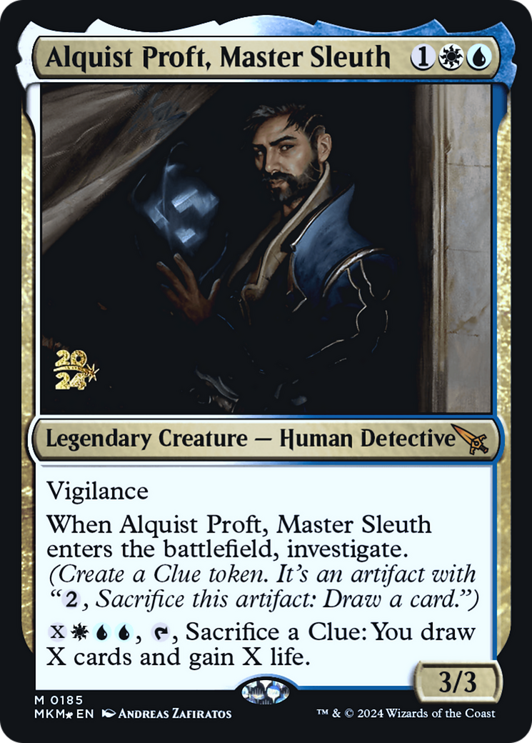 Alquist Proft, Master Sleuth [Murders at Karlov Manor Prerelease Promos] | Exor Games Dartmouth