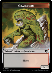 Spirit (0010) // Graveborn Double-Sided Token [Commander Masters Tokens] | Exor Games Dartmouth