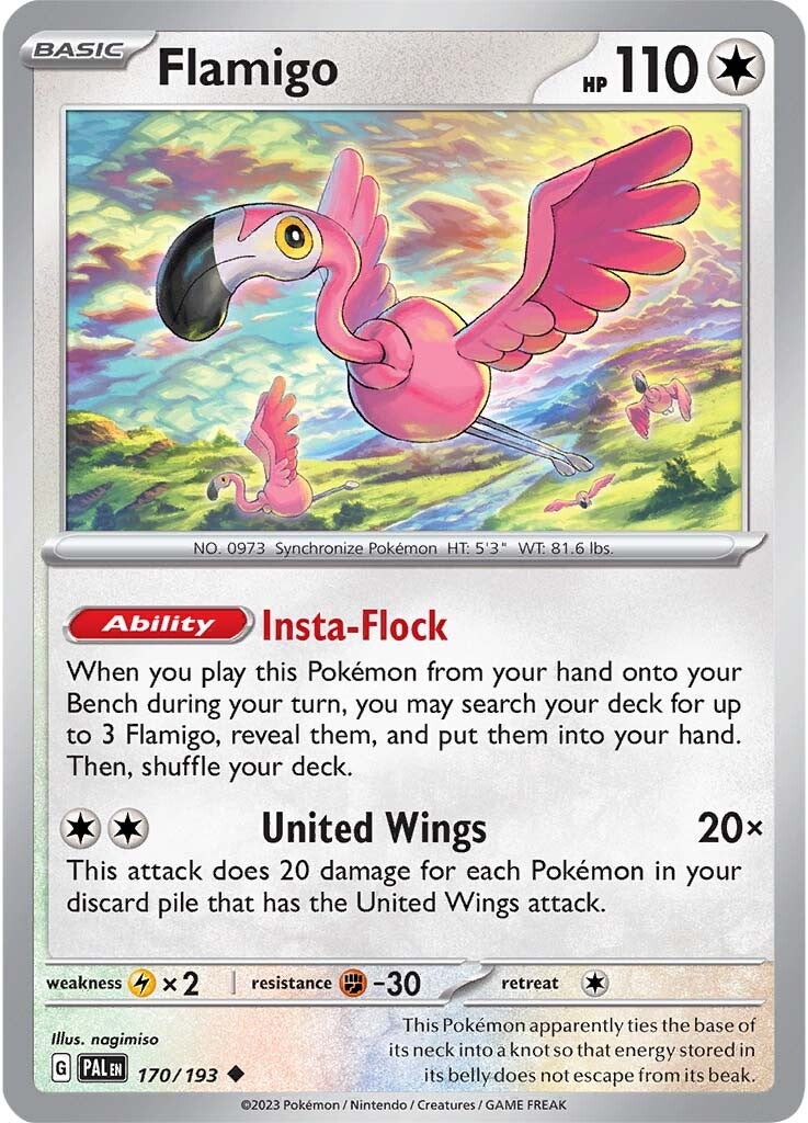 Flamigo (170/193) [Scarlet & Violet: Paldea Evolved] | Exor Games Dartmouth